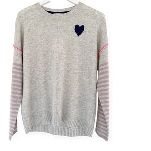 Lisa Todd • Heart On Heathered Wool & Cashmere Sweater